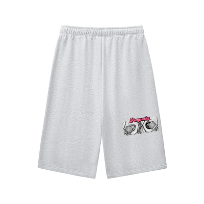 Ponysushy's Super Chillin To the Max Drawstring Three-quarter Sweatpants